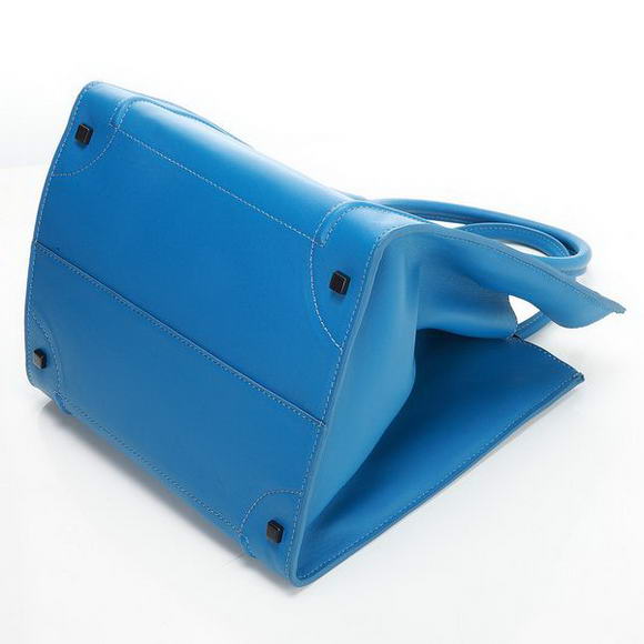 Celine Luggage Phantom Bags in Original Leather Blue