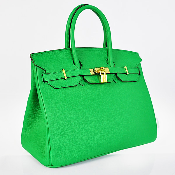 Hermes Birkin 35CM togo leather in Dark green with Gold hardware