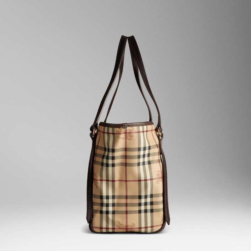 SMALL CANVAS CHECK TOTE