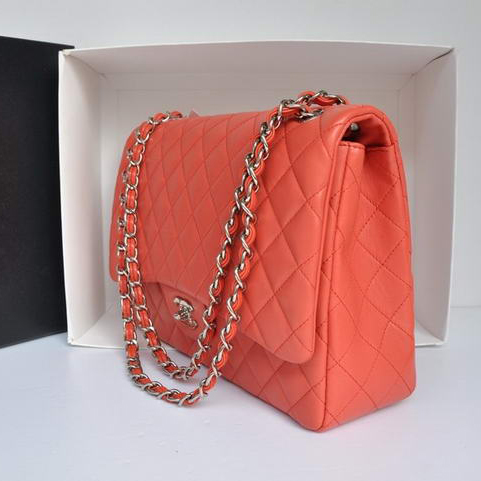 Chanel Original Leather Jumbo Flap Bag A47600 Light Red