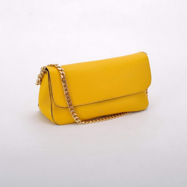 Celine Gourmette Small Bag in Ferrari Leather Yellow