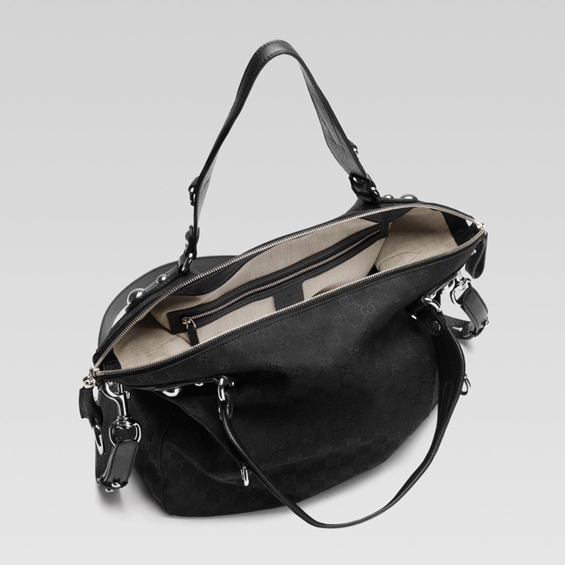 'icon bit' large top handle bag with horsebit deta