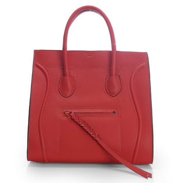 Celine Phantom Original Leather Bags Bordeaux