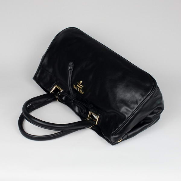 Top Quality Prada Glace Calf Leather Tote Bag BN2243 Black