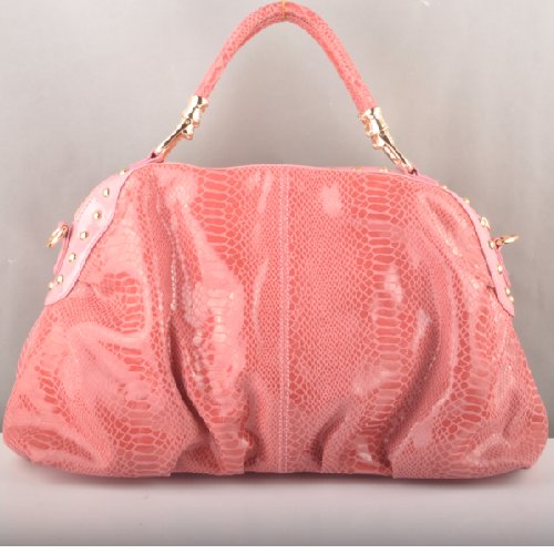 Miu Miu Snake Veins Tote Bags 90299 Watermelon Red