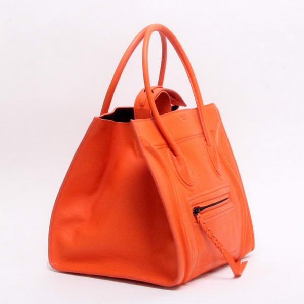 Celine Luggage Phantom Square Bags Smooth Leather 108905 Orange