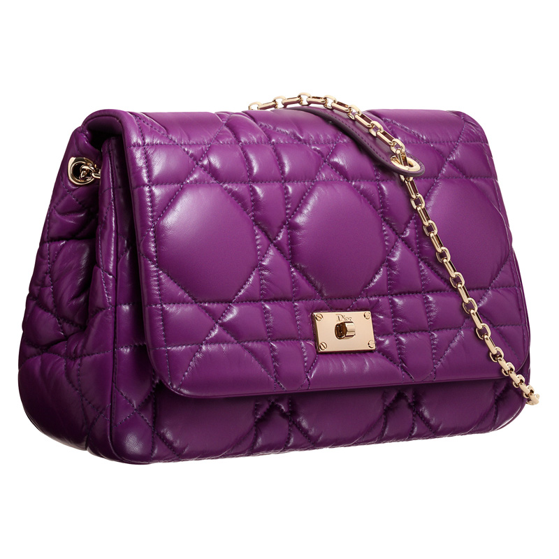 Light purple leather 'Dior Milly La Foret' bag