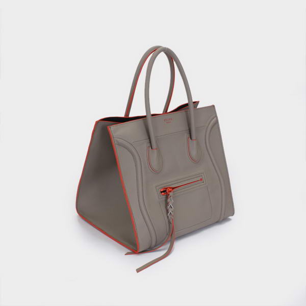 New Color Celine Luggage Phantom Square Bags Ferrari Leather 80066 Khaki