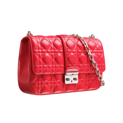 Geranium leather 'Miss Dior' bag