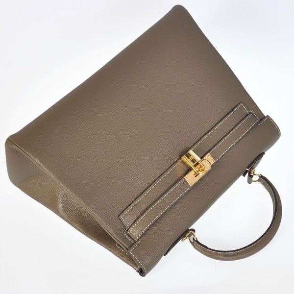 Hermes kelly 35CM togo leather in Dark Grey with Gold hardware