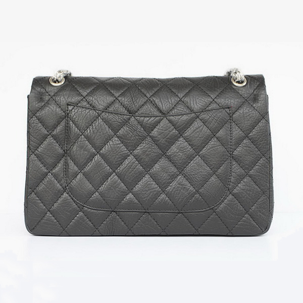 Chanel Flap Bag Quilted Black Leather with Silver Chain 48102