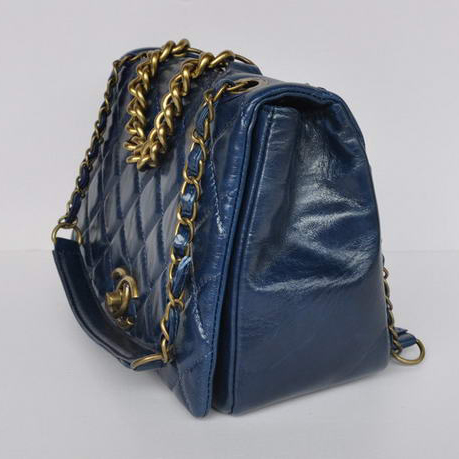 Chanel Quilted Calfskin Large Flap Bags A67130 Royalblue