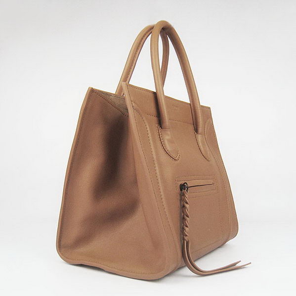 Celine Small Phantom Bags Original Calfskin Leather C1890 Dark Apricot