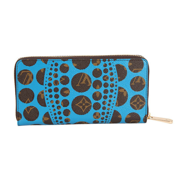 Louis Vuitton Yayoi Kusama Zippy Wallet M60448 Blue