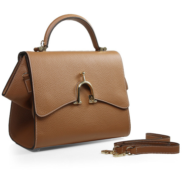 Hermes Stirrup Top Handle Bag H1955 Camel