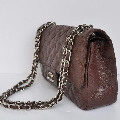 Chanel 2.55 Double Flap Bag Brown with Silver Hardware