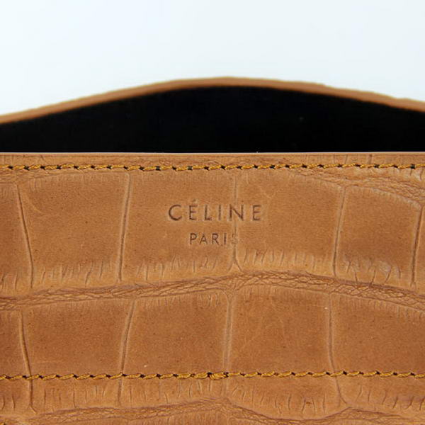 Celine Luggage Phantom Square Bags Crocodile Leather 80078 Camel