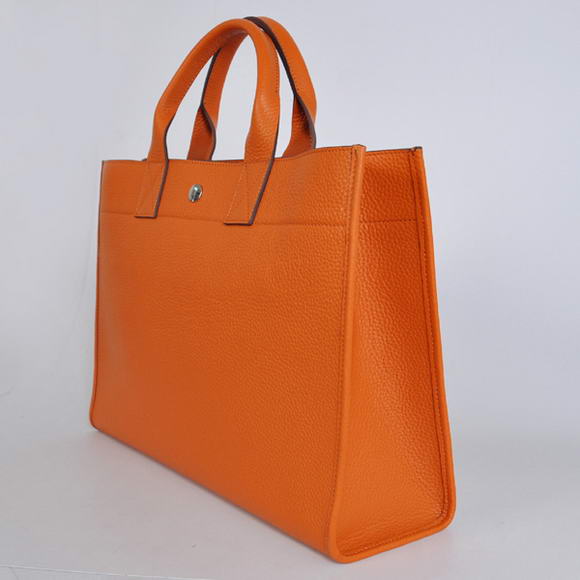 Hermes Briefcase 40CM Bag Clemence Leather Orange