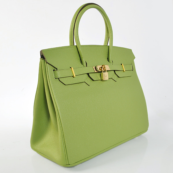 Hermes Birkin togo leather 35CM Green togo(Gold)