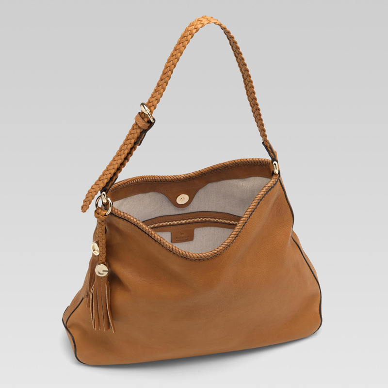 'marrakech' medium hobo with woven leather trim an