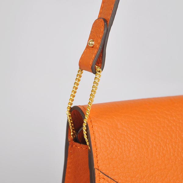 Hermes Liddy Bag clemence leather in Orange with Gold hardware