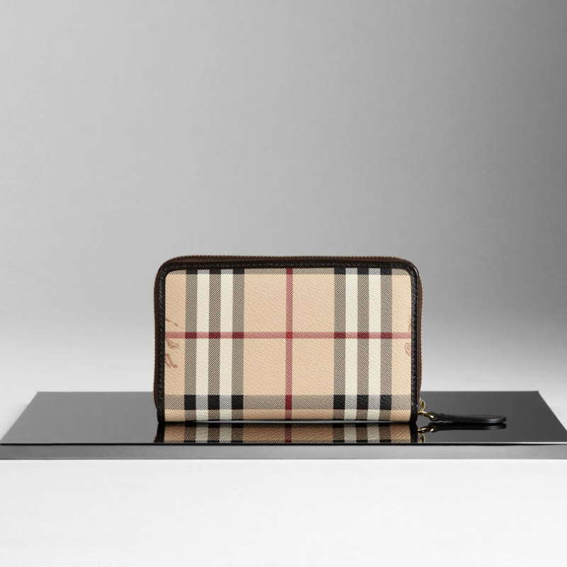 HAYMARKET CHECK ZIPAROUND WALLET