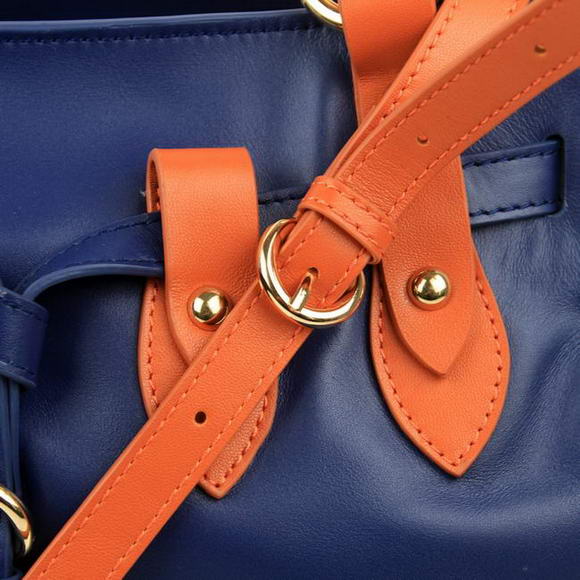 Miu Miu Drawstring Nappa Tote Bag 88013 Blue