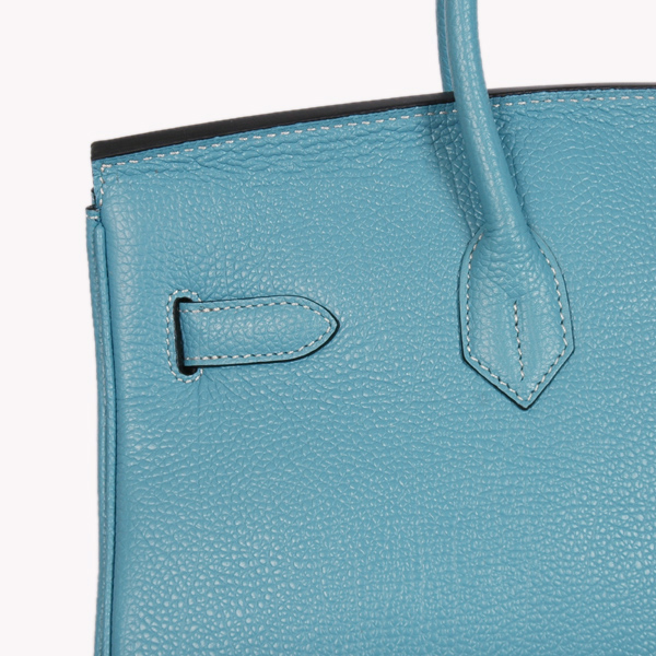 Hermes Birkin 35CM togo leather in light blue with Gold hardware