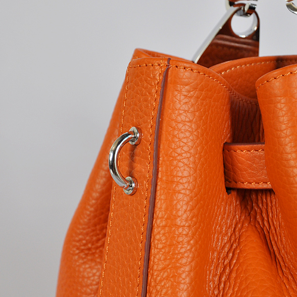 Hermes Mini so kelly bag in Orange with Silver hardware