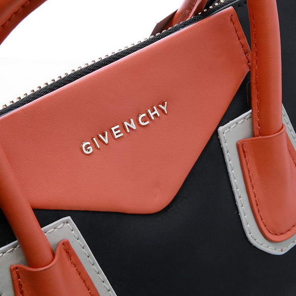 Givenchy Antigona Bag Claf Leather 9981 Black Orange