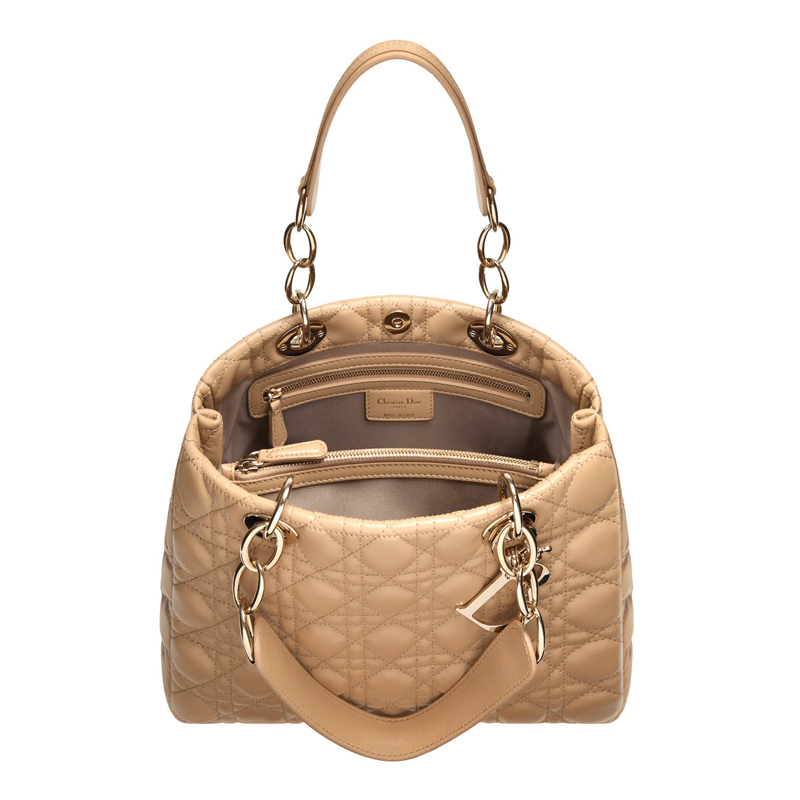 Beige leather 'Dior Soft' bag