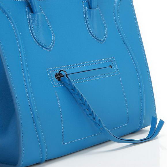 Celine Luggage Phantom Bags in Original Leather Blue