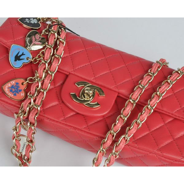 Chanel A48128 Heart Chain Flap Bag Rose