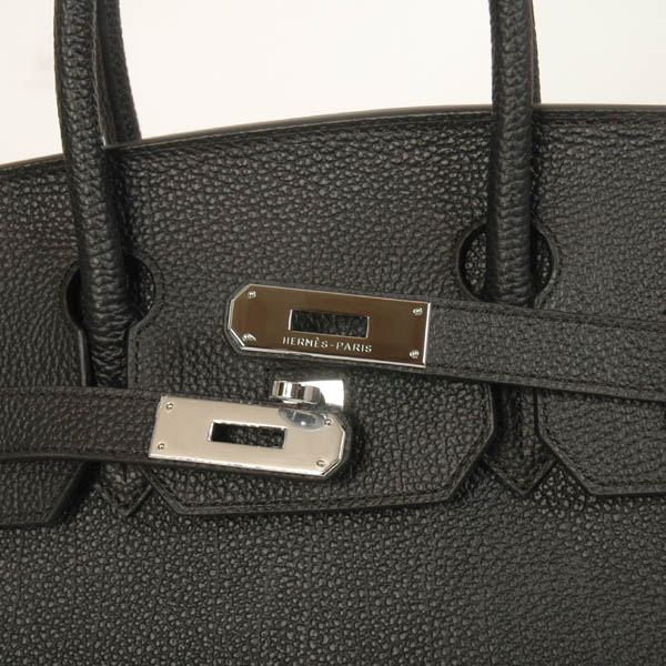 Hermes Birkin togo leather 30CM togo in Black with Silver hardware