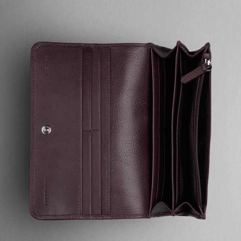 SMOKED CHECK CONTINENTAL WALLET