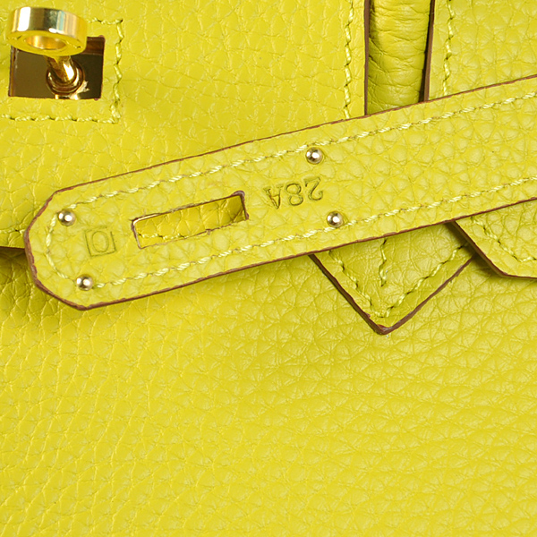 Hermes Birkin 35CM clemence leather in Lemon Yellow with Gold hardware