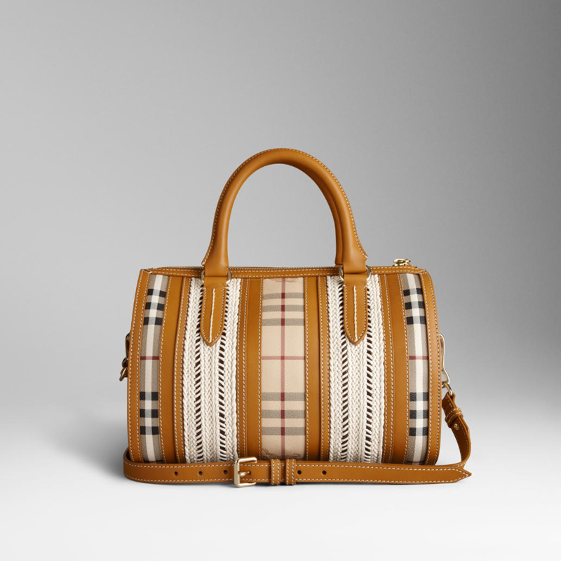 MEDIUM WOVEN ROPE BOWLING BAG