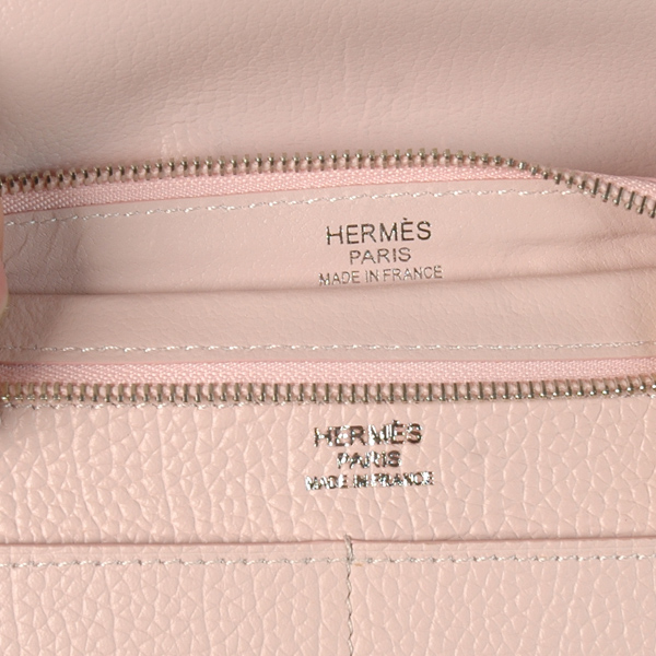 Hermes passport Wallet leather in Pink