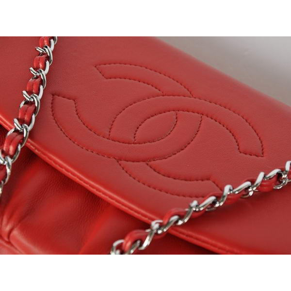 Chanel Sheepskin Leather Shoulder Bags A40033 Red