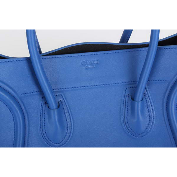 Celine Luggage Phantom Square Bags Ferrari Leather 80066 Blue