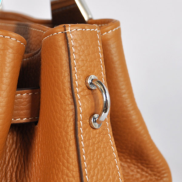 Hermes Mini so kelly bag in Camel with Silver hardware