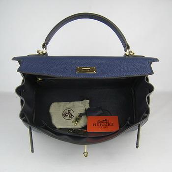 Hermes Kelly 32CM Dark Blue(gold)