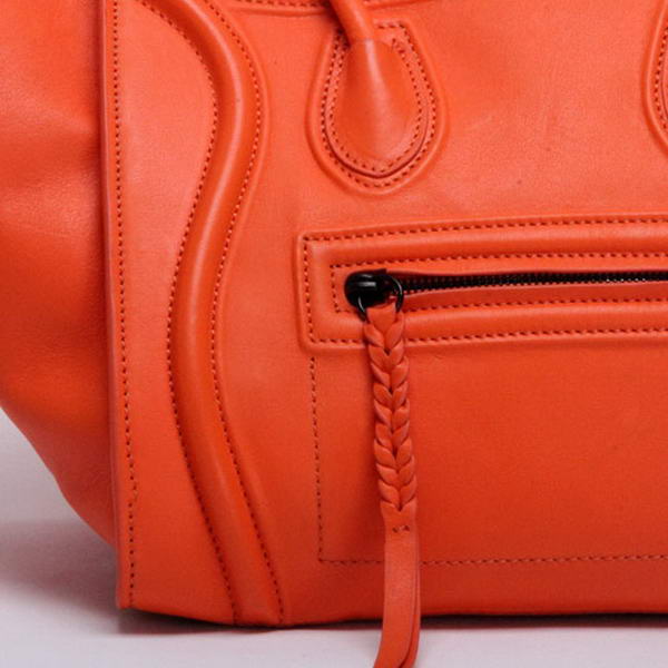 Celine Luggage Phantom Square Bags Smooth Leather 108905 Orange