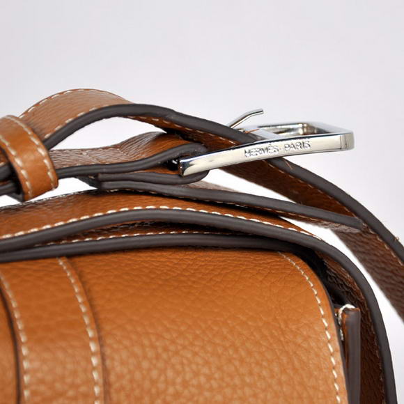 Hermes Steve 32CM Mens Bag Clemence Camel