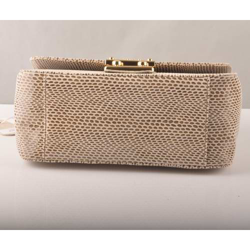 Miu Miu Tote Flap Bags Snake Veins 7428 Beige