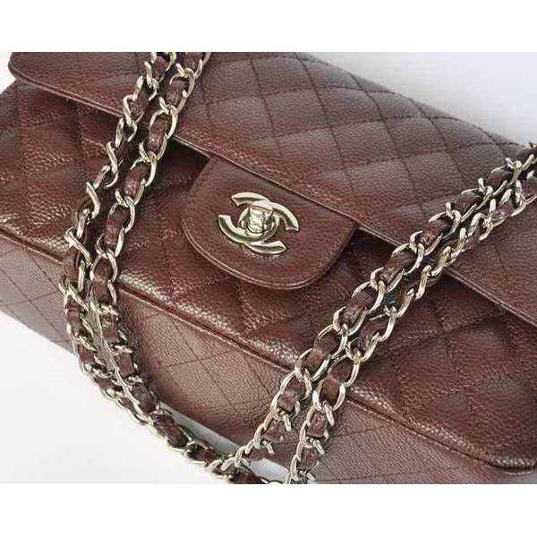 Chanel 2.55 Double Flap Bag Brown with Silver Hardware