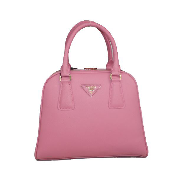 Prada Saffiano Leather Small Tote Bag BL0809 Pink