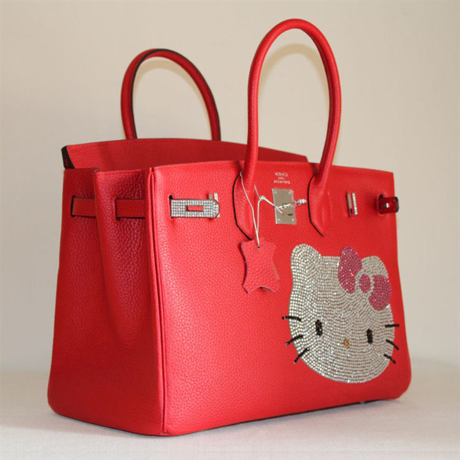 Hermes Birkin Hello Kitty 35CM Togo Leather Bag Red HK0001