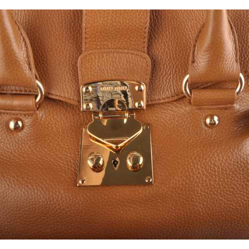 Miu Miu Calf Leather Tote Bags 90331 Wheat