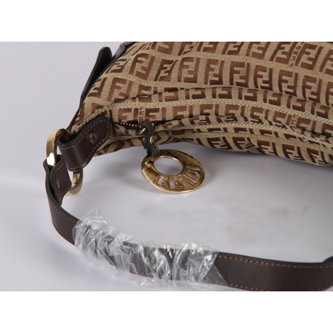 Fendi 8BR448 small F Coffee